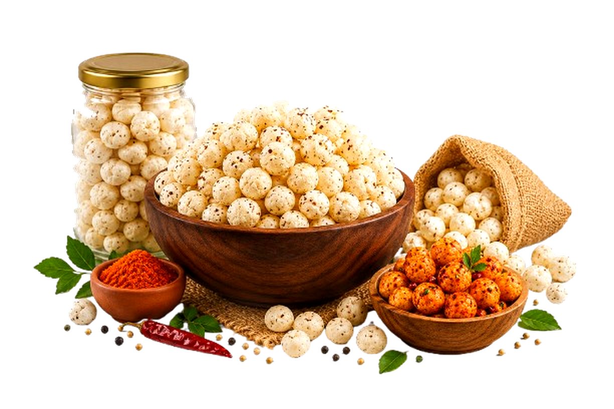 GI-Tagged Mithila Makhana and Spiced Roasted Fox Nuts